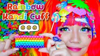 How To: Rainbow Kandi Cuff (Even Peyote Pattern) 