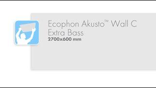 Ecophon Akusto™ Wall C Extra Bass 2700x600 mm installation