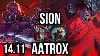 SION vs AATROX (TOP) | Dominating, 6/2/4 | EUW Challenger | 14.11