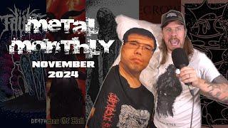 METAL MONTHLY NOVEMBER 2024 Featuring: Inverted Cross, Stenched, Faüst, Scarecrow, Auriferous Flame