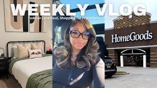 WEEKLY VLOG| toddler zara finds, new skims jacket, shopping for friendsmas + more