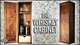 Making a Stunning Walnut Whiskey Cabinet Build | Woodworking