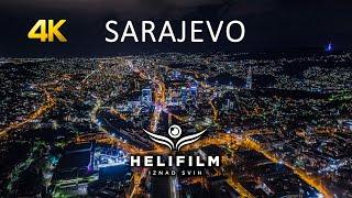 Gledaj ga lafcino - 4K Sarajevo nocu - Snimci iz zraka - Ljepote BiH - Klix.ba i Helifilm