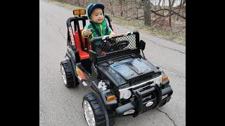 Kidsquad Black 12V Ride-on Jeep Wrangler | 1 year old | May 1, 2021 | Klay Thomas