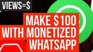 Make $100 daily when you monetize your WhatsApp status |earn money with WhatsApp status views