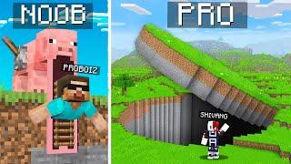 NOOB vs PRO : SECRET BASE BUILD BATTLE CHALLENGE!! Ft. @ProBoiz95