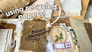 How I use packaging papers in my journal pages  Junk Journal July