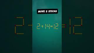 Move 2 sticks #puzzle #math #quiz