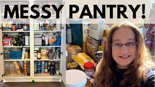 MESSY PANTRY ORGANIZATION! Pantry Clean with Me!