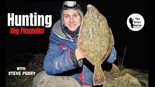 UK Beach Fishing, Hunting Monster Flounders In Poole Harbour With Wayne Hand & Steve Perry. 4K