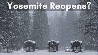 Yosemite reopens with limited access after historic snowfall