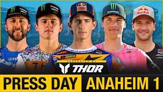 2025 Anaheim 1 Supercross | Press Day ft. Deegan, Tomac, Prado