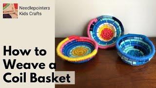 How to make a Yarn Coil Basket from Clothesline
