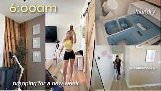 A *productive* SUNDAY RESET ROUTINE/VLOG | appliance deep clean, new fireplace, laundry