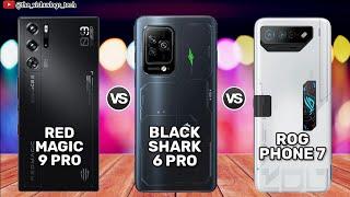 REDMAGIC 9 Pro vs ROG Phone 7 vs BLACK SHARK 6 Pro || Price | Full Comparison VideoWhich is Better?