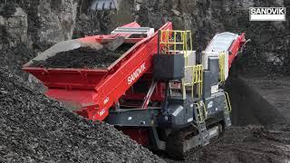 Sandvik tracked Q Range mobile crushers and screens overview video