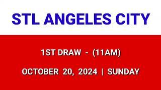 STL ANGELES CITY 1st draw result today 11AM draw morning result Philippine October 20, 2024 Sunday