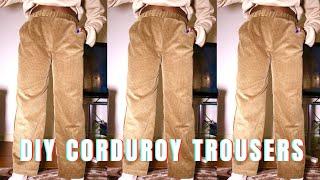 DIY Corduroy Trousers with Pockets | THEESTITCHES