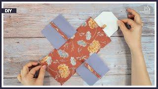 sewing gift idea Making a mini pouch using scrap fabric