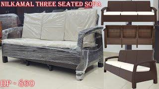 Nilkamal sofa | three seated sofa | 3 seated sofa | 3 seat plastic sofa | 860 | sri mari furnitures