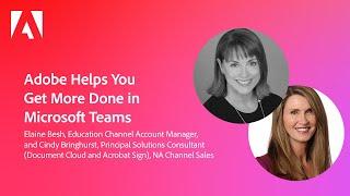 Adobe Helps You Get More Done in Microsoft Teams | Adobe for Education