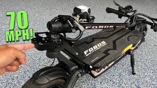 This NEW 70mph Escooter is Scary Powerful: FOBOS X Unbox & Ride