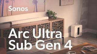 Sonos Arc Ultra and Sonos Sub (Gen 4) | Crutchfield