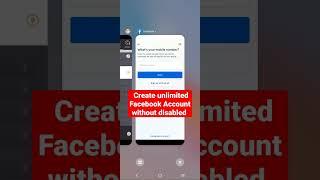 Create unlimited facebook account without disabled #shorts #shortsvideo #viral #facebook #short