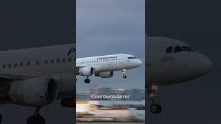 PHILIPPINE AIRLINES A320 landing at Manila Airport #shorts #aviation #plane #a320 #manila #landing