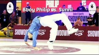 Bboy Philip (Squadron) vs. Bboy Sunni. Five Sports Showdown