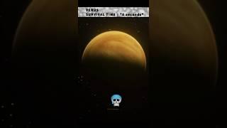Survival Time On Different Planets.#shorts #planets