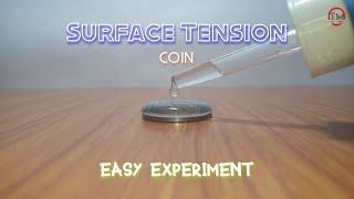 Surface Tension of Coin | Easy Experiment to do at home