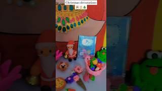 diy clay Christmas decorations #diy #clay #christmasdecor #christmas #art #clayart #shorts #viral