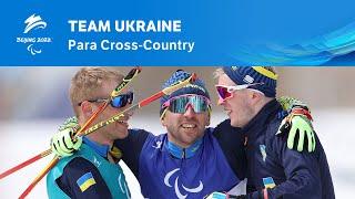  Team Ukraine celebrates GOLD in Para Cross-Country Open 4x2.5km Relay! | Beijing 2022