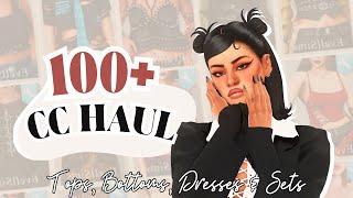 SIMS 4 : 2024 CC HAUL (Tops, Bottoms, Dresses & Sets) + CC LINKS in Description 