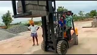 Liugong Forklift with Brick Block Clamper Attachment | RISHWA ENGINEERING