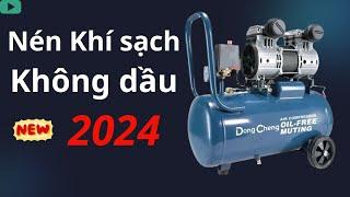 Máy nén khí sạch không dầu mới nhất 2024 | Máy nén khí phun sơn bắn đinh bê tông