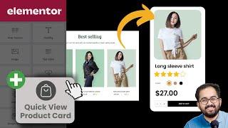 Elementor - Responsive Product Card with Quick-View Popup