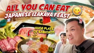 $50 All-You-Can-Eat Japanese Izakaya Buffet! (Endless Lobster-Sashimi-Wagyu) | Vancouver's Best Deal