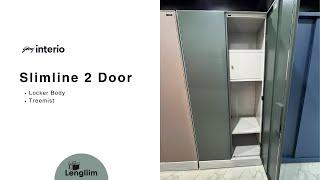 Godrej Interio Slimline 2 Door Almirah (Locker, Treemist)