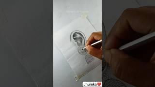 Jhumka Drawing ️ #shorts #art #viral