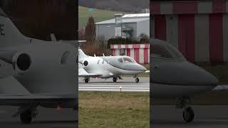 HondaJet in Action: Taxi & Takeoff at Bern in Switzerland