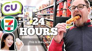 24 HOURS ONLY! Korea's SURVIVAL Convenience Store Food Challenge