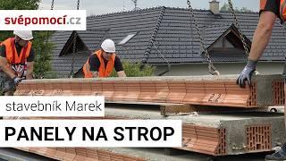 Pokládka stropních panelů HELUZ | Stavebník Marek