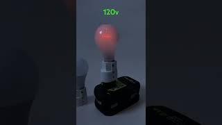 #Ryobi Light Bulb Adapter: 18V vs 120V