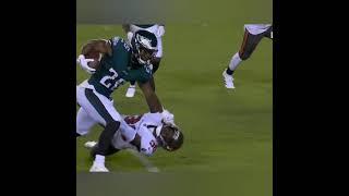 Nothing like an good old stiff arm, is there?