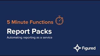 Report Pack Foundations #1 - Figured Functions