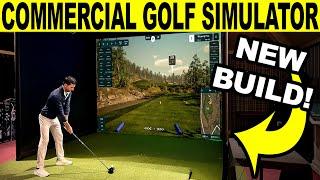 I Built the ULTIMATE Commercial Golf Simulator! (100% Free Standing!)