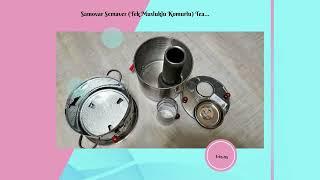 Samovar Semaver (Tek Musluklu Komurlu) Tea Pot Included