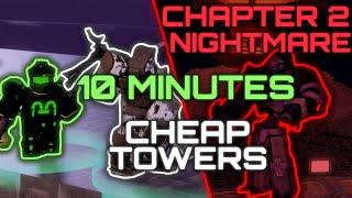 Nightmare Chapter 2 SPEEDRUN NO SPECIAL TOWERS | No Goldens | No Heli | No XWM | Tower Defense X